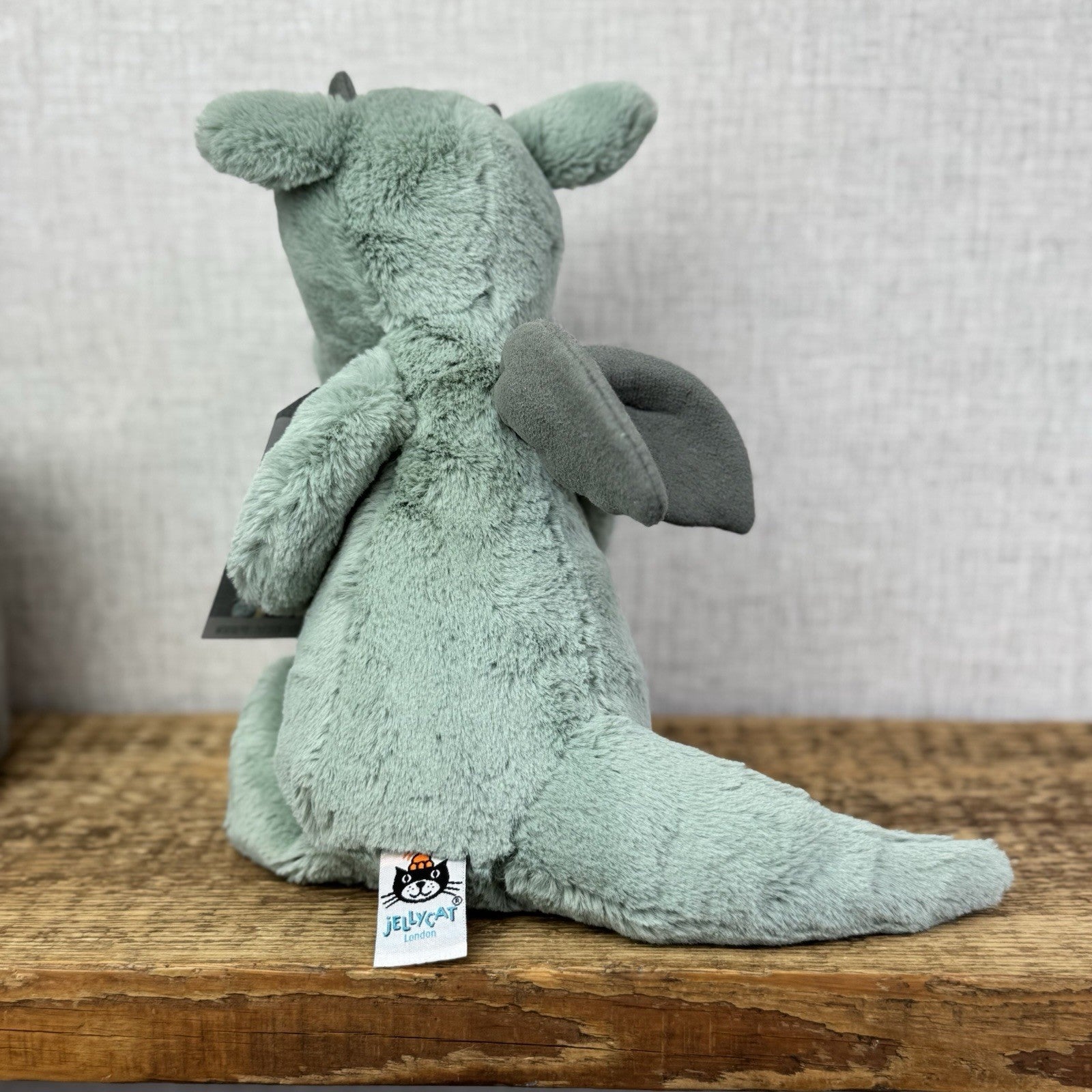Jellycat Medium Bashful Dragon - Light Green/sage Dragon Soft Toy NWOT