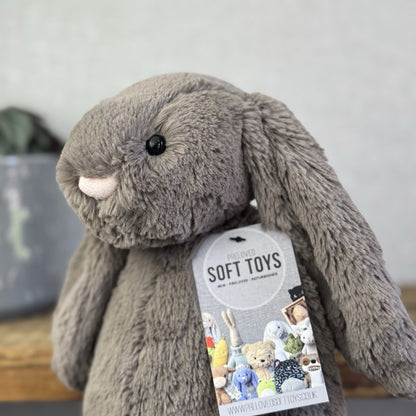 Jellycat Medium Truffle Bunny - Retired Brown Bunny Rabbit Beanie 12” (#2)
