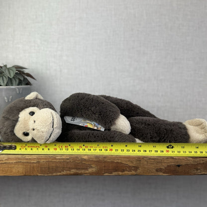 Jellycat Pandy Chimpanzee - Dark Grey Monkey Beanie Plush Retired 15"