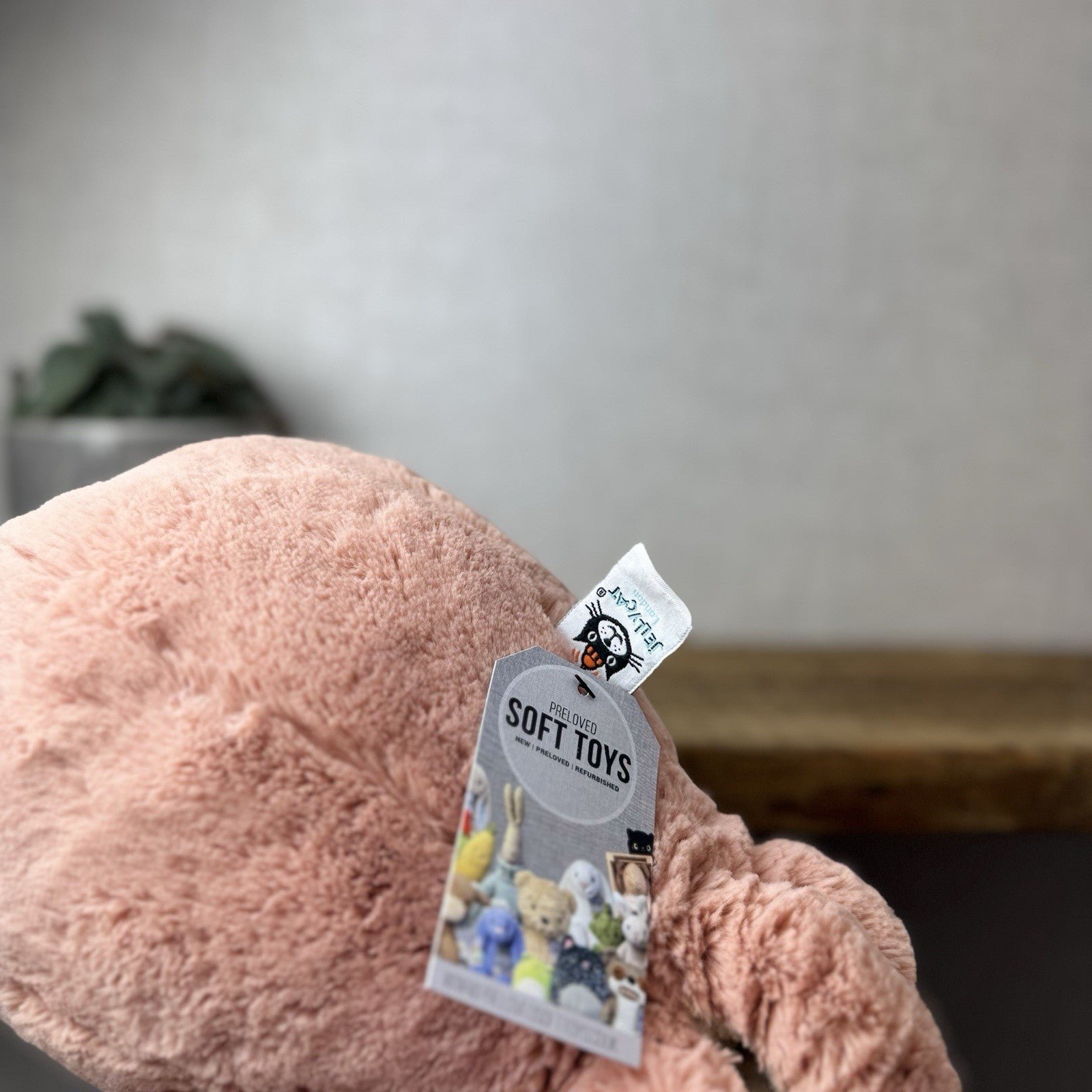 Jellycat Large Odell Octopus - Peach Large Octopus Beanie Retired Pink 20” (#2)