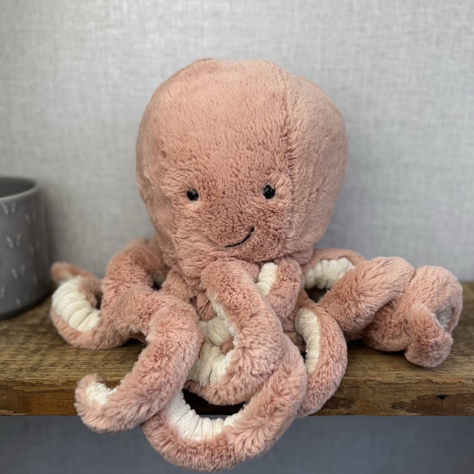 Jellycat Large Odell Octopus - Peach Large Octopus Beanie Retired Pink 20”