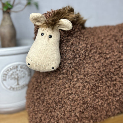 Jellycat Cushillow Horse - Pony/Horse Cushion - Curly Horse Pillow - RARE