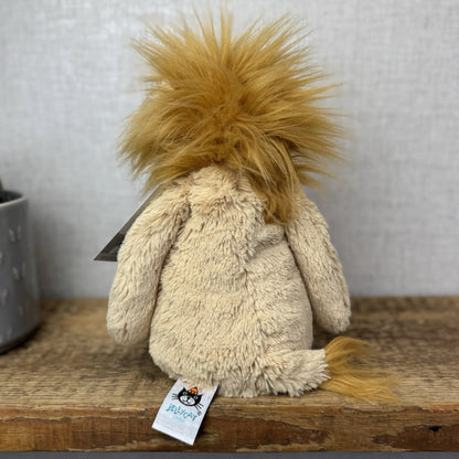 Jellycat Medium Bashful Lion Plush - Retired Medium Bashful Wild Animal 12"