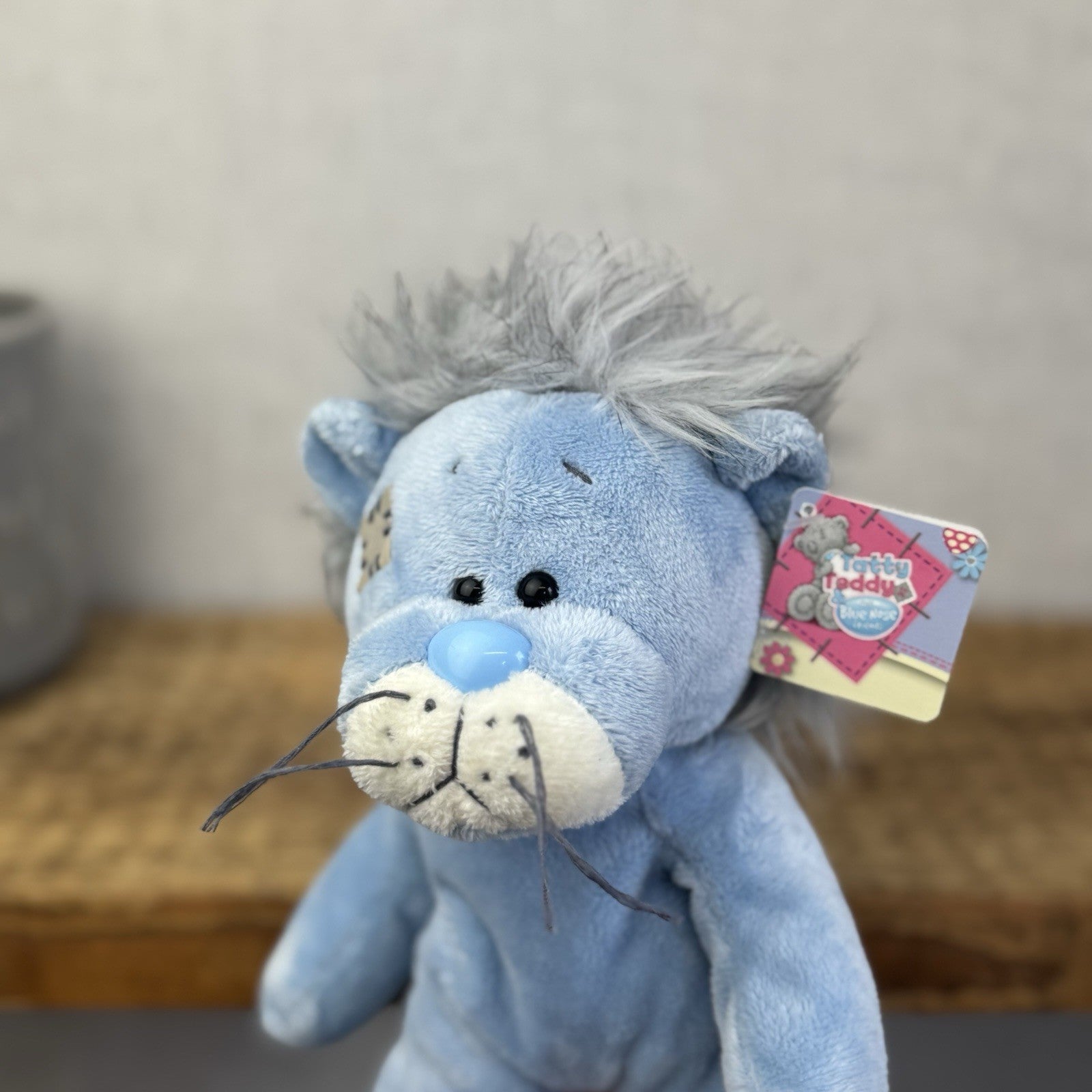 Blue Nose Friends Rocky The Lion - Floppy Blue Lion New With Tags Retired Plush