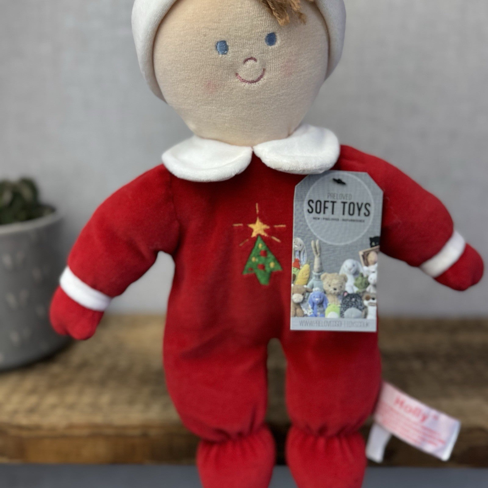 Russ Berrie - Baby Holly Dolly - Rare Vintage Soft Body Doll Plush Collectible