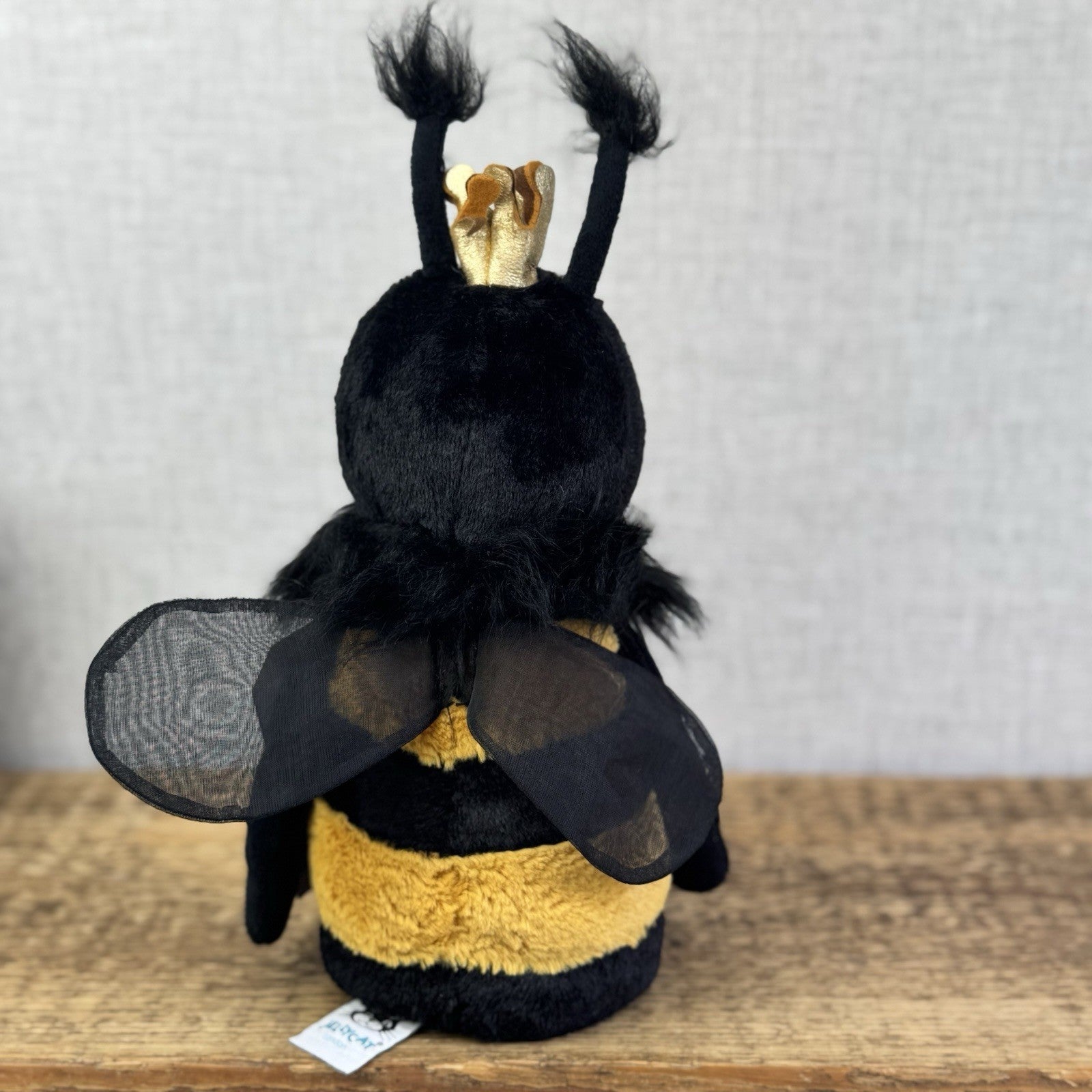 Jellycat Queen Bee - Medium Bee With Crown - Jellycat Bee Sitting 12”