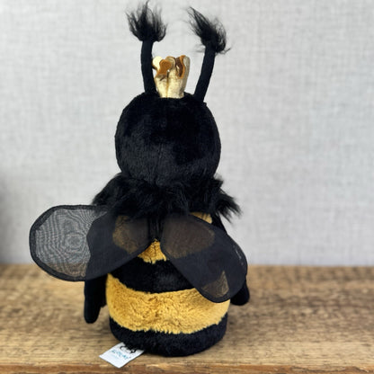 Jellycat Queen Bee - Medium Bee With Crown - Jellycat Bee Sitting 12”