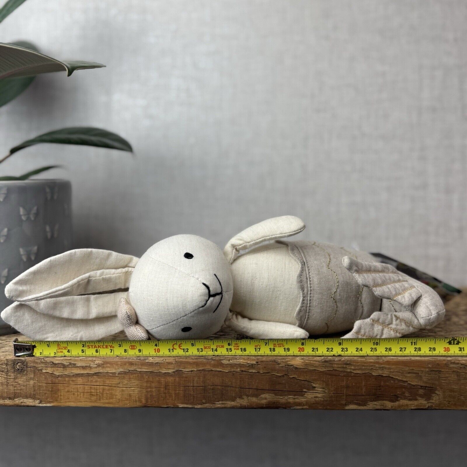 Jellycat Cream MerBunny - Mermaid Bunny Linen Beanie Plush Medium Soft Toy 12"