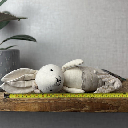 Jellycat Cream MerBunny - Mermaid Bunny Linen Beanie Plush Medium Soft Toy 12"