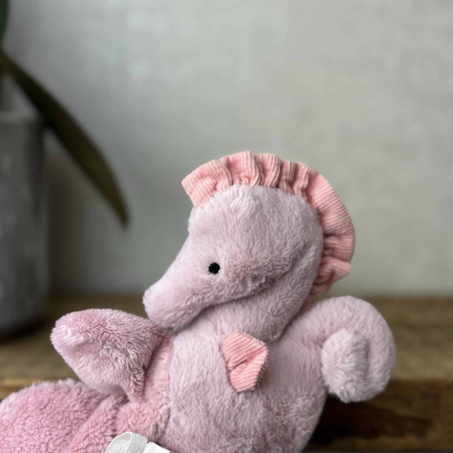 Jellycat Sienna Pink Seahorse Soother - Pink Comfort Blanket Soother Retired