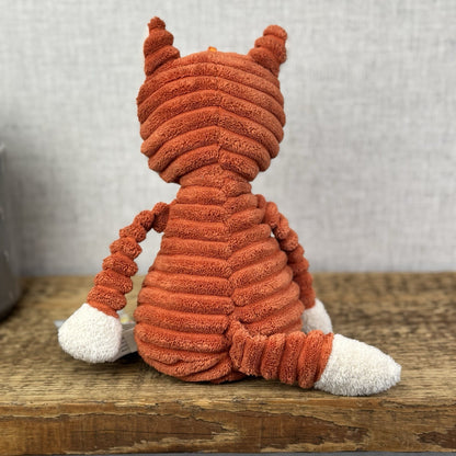Jellycat Baby Cordy Roy Fox Soft Toy Beanie - Red Fox Corduroy Plush Beanie 12"