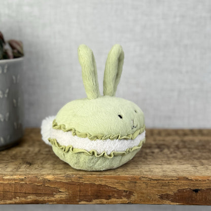 Jellycat Dainty Dessert Bunny Macaron - Green Bunny Amuseable New With Tags 5”