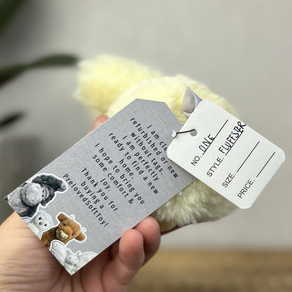 Jellycat Fluffster Yellow Chick - Small Fluffy Chick - Retired Rare - 5” (#3)