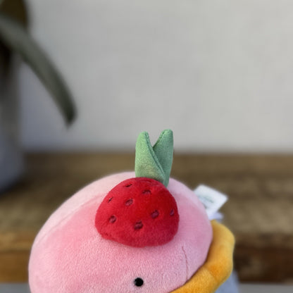 Jellycat Pretty Patisserie Dome Framboise Collectible Plush - Small Pink Cake 5"