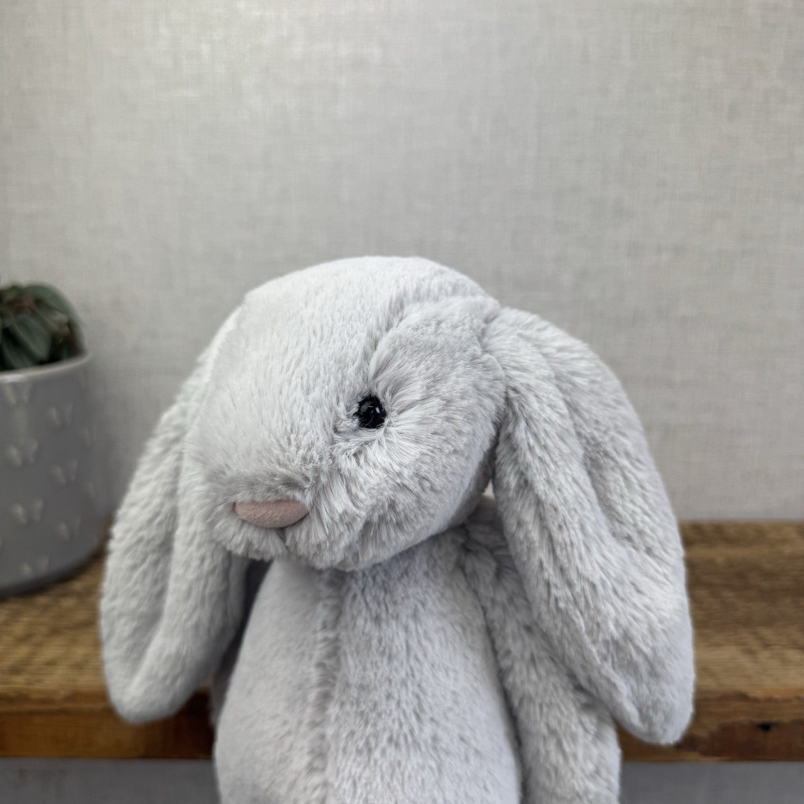 Jellycat The Little White Company Silver Bashful Bunny - New With Tags 12”