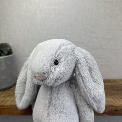 Jellycat The Little White Company Silver Bashful Bunny - New With Tags 12”