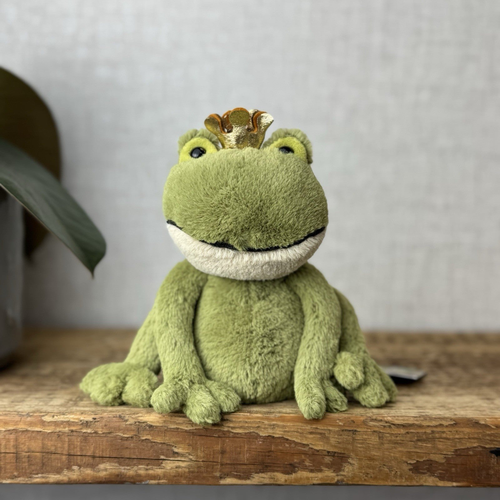 Jellycat Small Felipe Frog Prince - Little Frog In Crown Retired Frog Small 6”