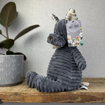 Jellycat Cordy Roy Gray/Grey Puppy Dog - French Bulldog Plush Corduroy 16"