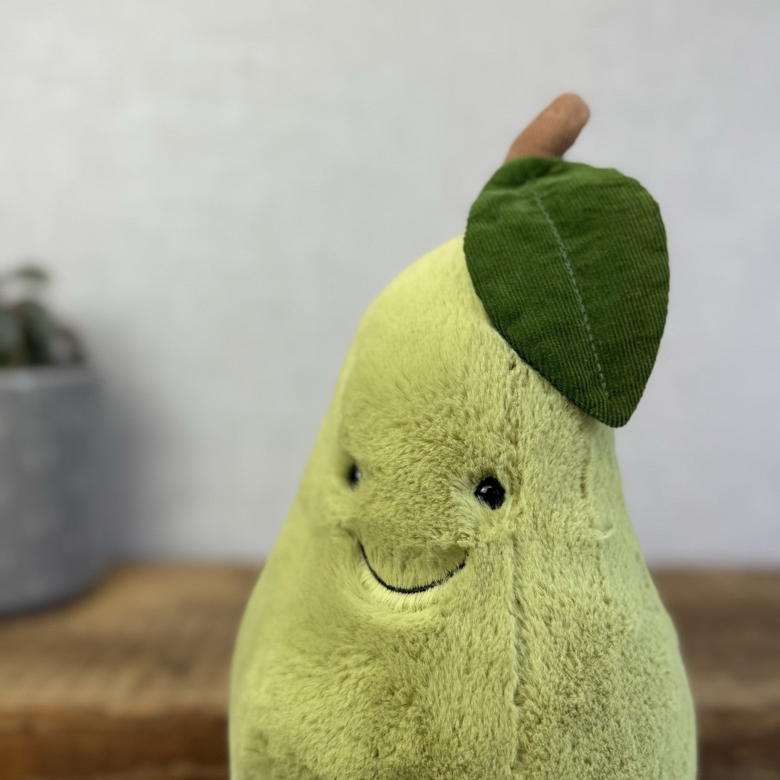 Jellycat Amuseable Pear - Large Pear Soft Toy Original Pear Soft Toy Beanie 12"