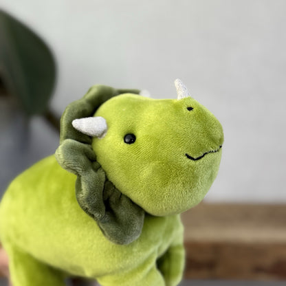 Jellycat Small Mellow Mallow Dinosaur - Super Soft Green Velour Squishy Dinosaur