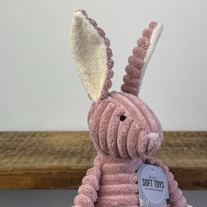 Jellycat Pink Cordy Roy Baby Bunny - Small Pink Beanie Corduroy Bunny Rabbit 12"