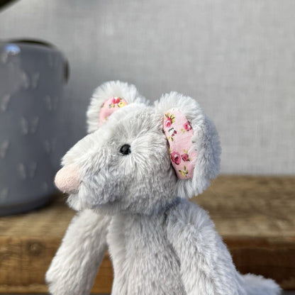 Jellycat Tiny Bashful Baby Blossom Mouse - Tiny Mouse Floral Ears Collectible 5"