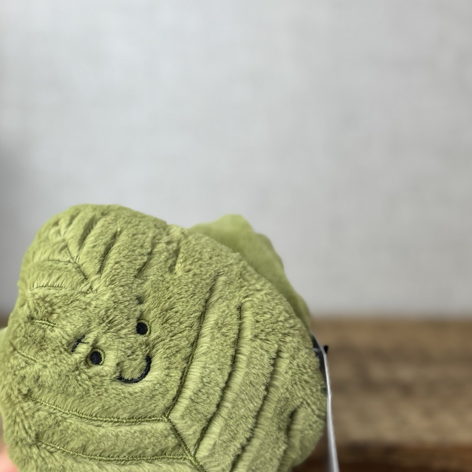 Jellycat Beech Leaf Soother - Green Leaf Neutral Baby Soother Comforter NWOT 