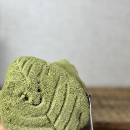 Jellycat Beech Leaf Soother - Green Leaf Neutral Baby Soother Comforter NWOT 