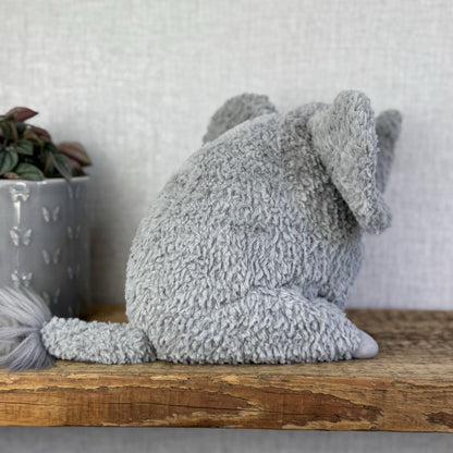 Jellycat Rondle Elephant -  Grey Textured Elelephant Beanie Plush Retired Tags