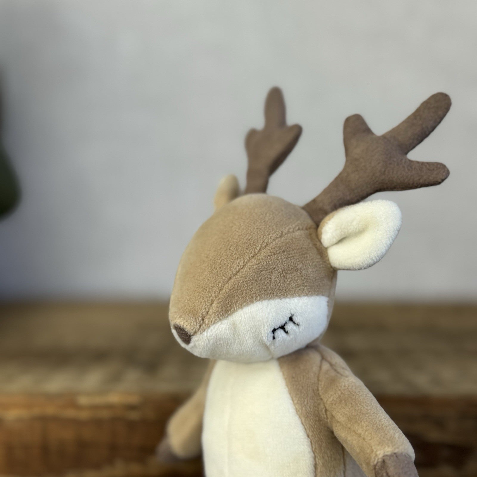 Jellycat Minikin Fawn Deer Brown - Tiny Small Velour Fawn Beanie Retired 7”