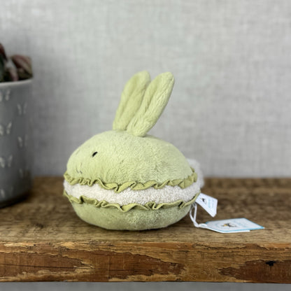 Jellycat Dainty Dessert Bunny Macaron - Green Bunny Amuseable New With Tags 5”