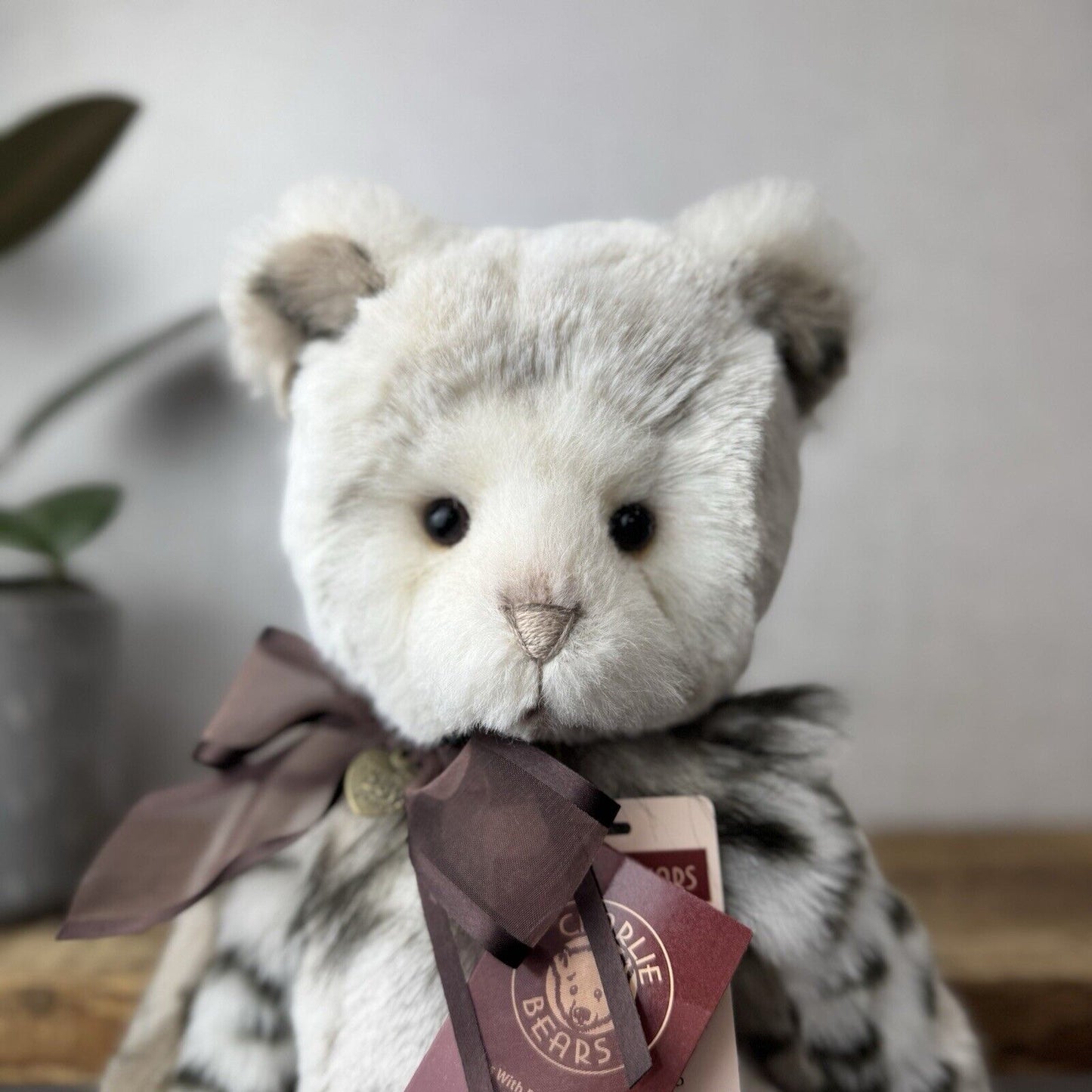 Charlie Bear Genevieve - Plumo Collection - Isabelle Lee Bear Neutral Bear 17”