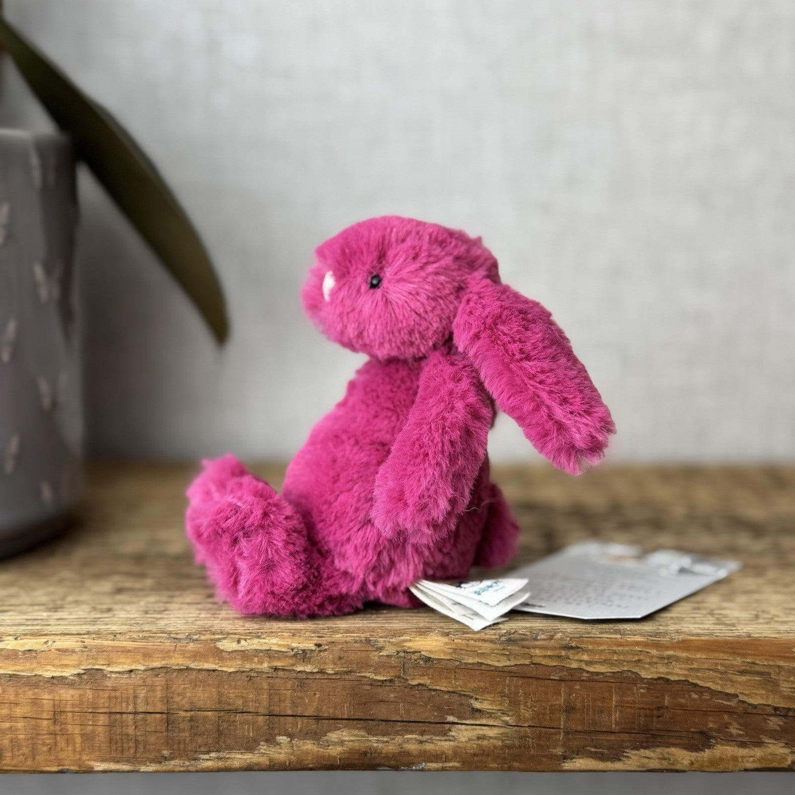 Jellycat Tiny Baby Rose Bashful Bunny - Baby Little Bright Pink Bunny Rabbit 5”