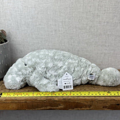 Jellycat Little Billow Manatee - New With Tags Detached Little Grey Spotty Rare