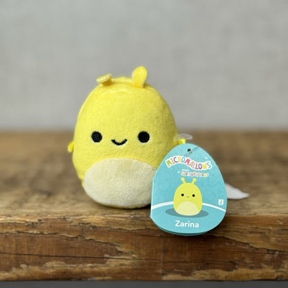 Squishmallow Micromallow With Tag - Zarina Yellow Alien Soft Toy Squish New 3"