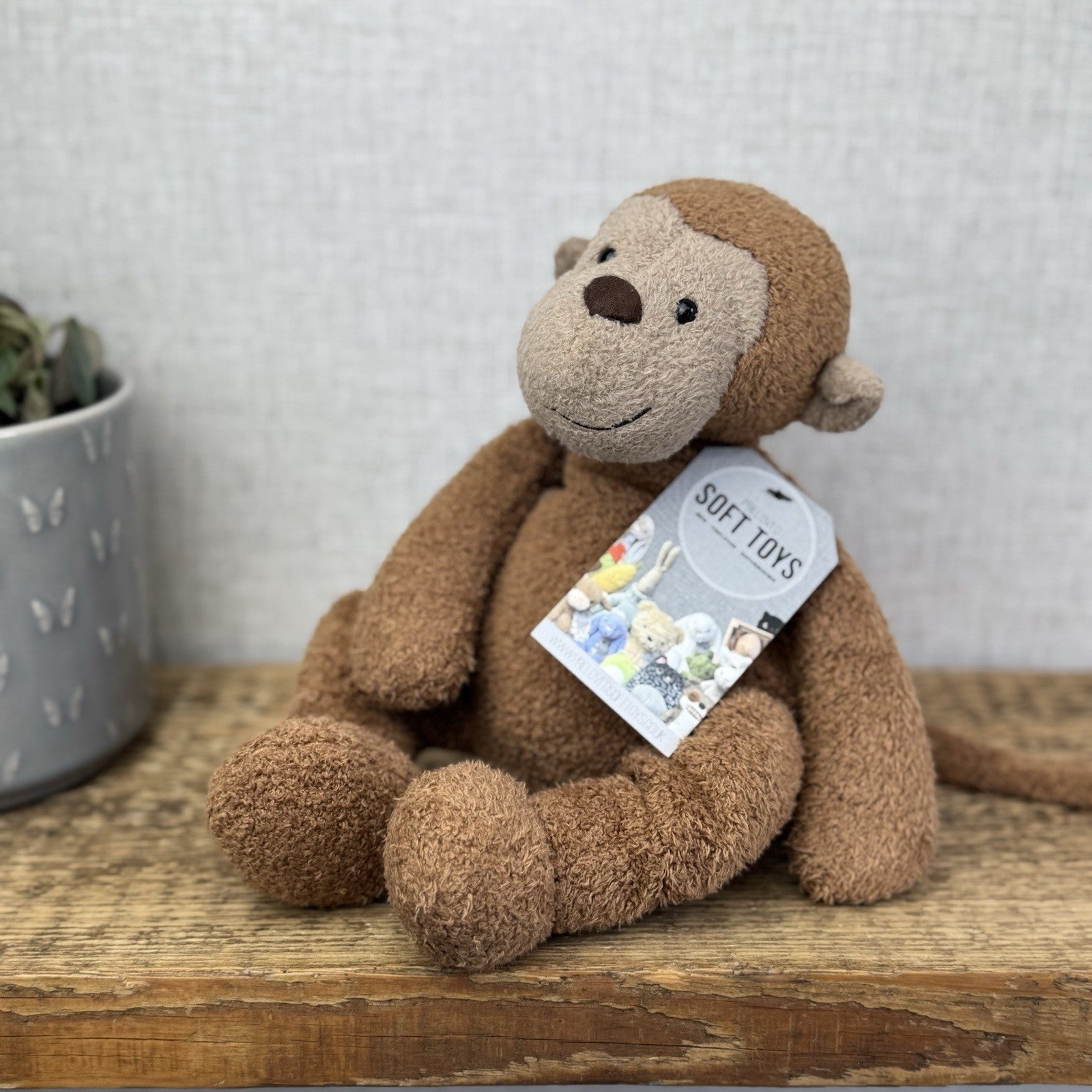 Jellycat Pelhamby Monkey - Medium Monkey Rare Retired Jellycat 12”