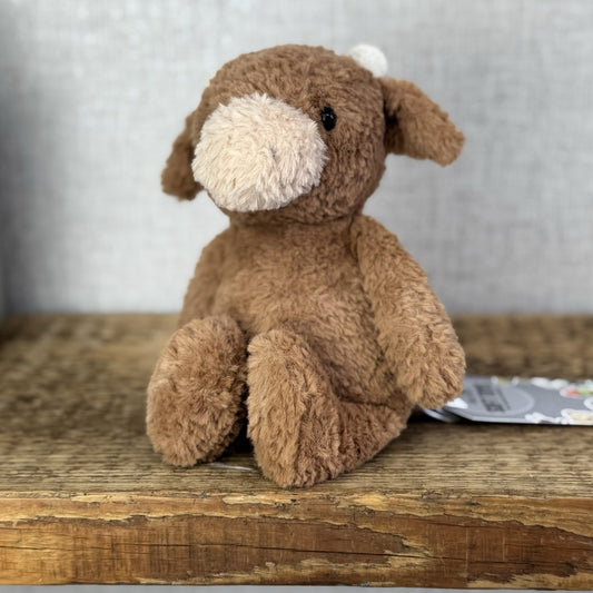 Jellycat Tumbletuft Cow - Small Brown Highland Cow Beanie Soft Toy Retired 8”
