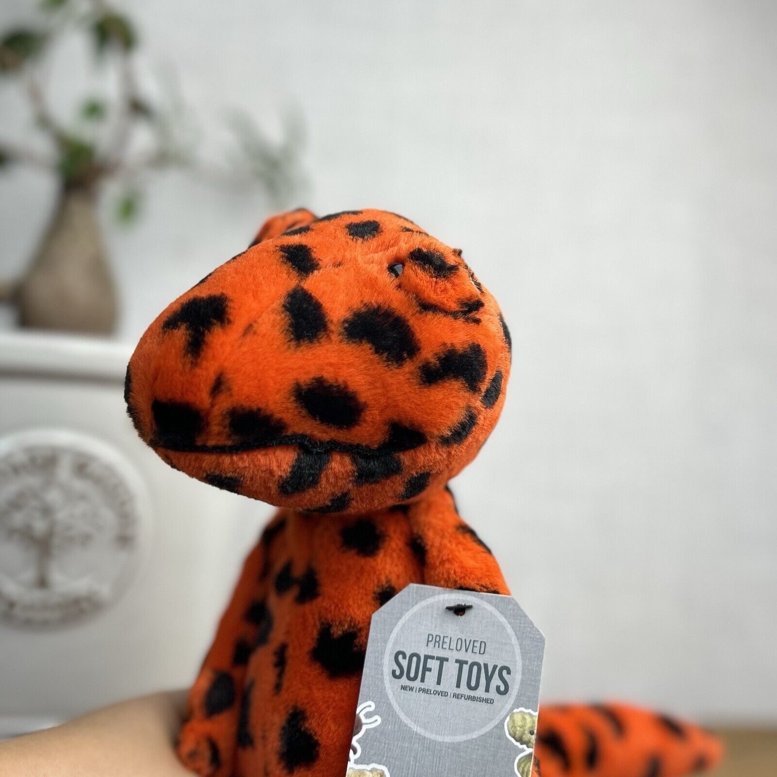 Jellycat Syd Salamander - Red Spotty Beanie Lizard Plush Medium 12”