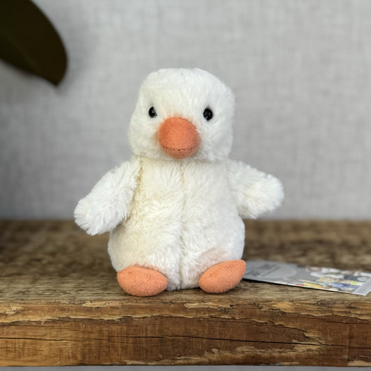 Jellycat Nippit Duck - Tiny Soft Pocket Pal Beanie Duck 5" (#2)