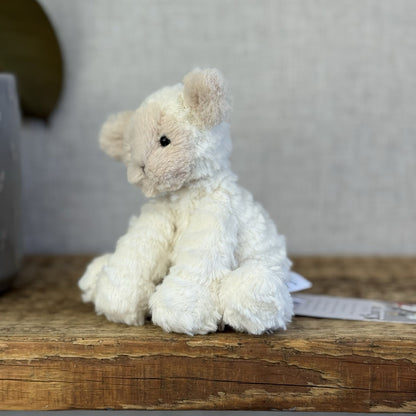 Jellycat Tiny Baby Fuddlewuddle Lamb - Baby Pocket Pal Beanie White Lamb 4” (#3)