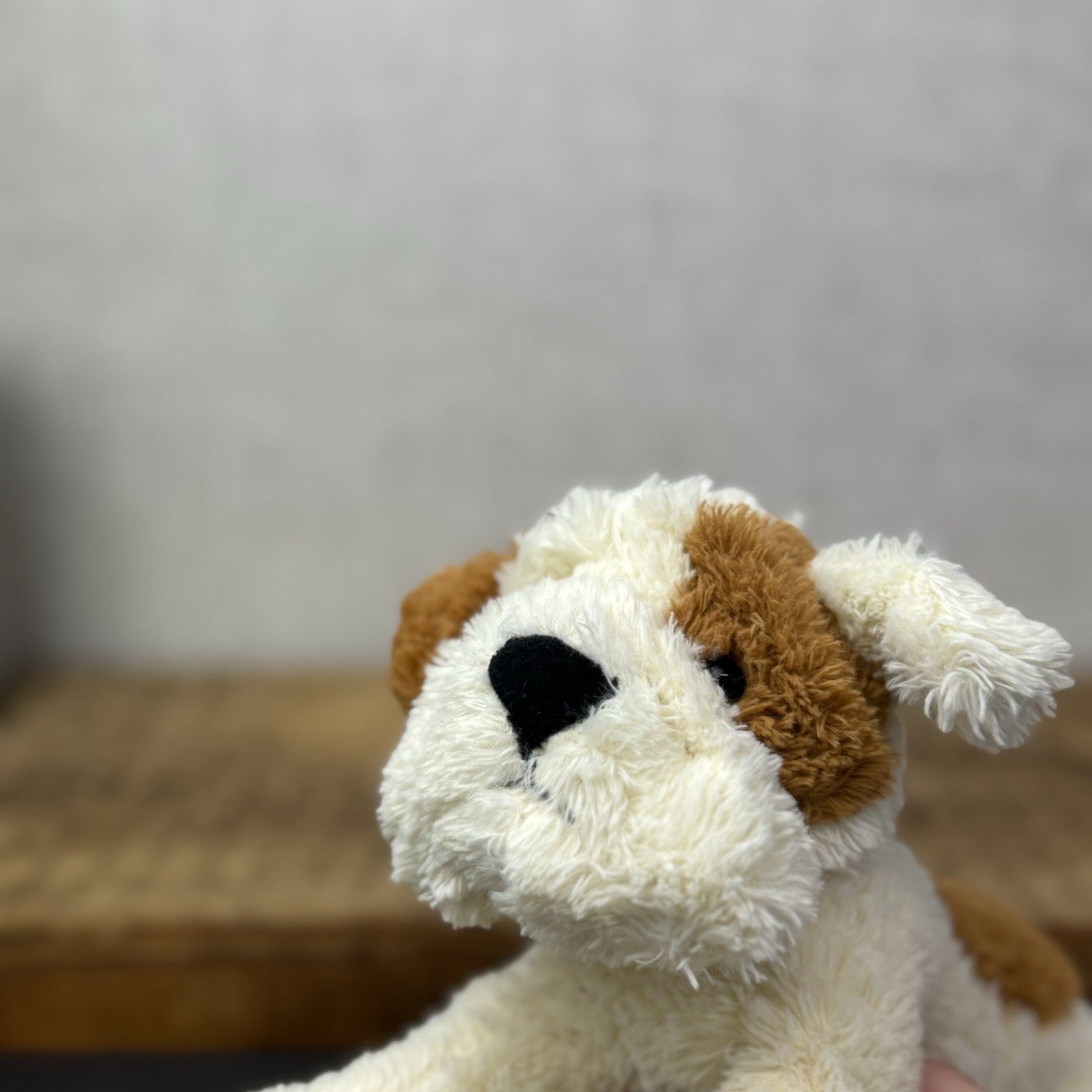 Jellycat Mish Mash Puppy Brown/Cream Laying Retired Puppy Dog Beanie 11"