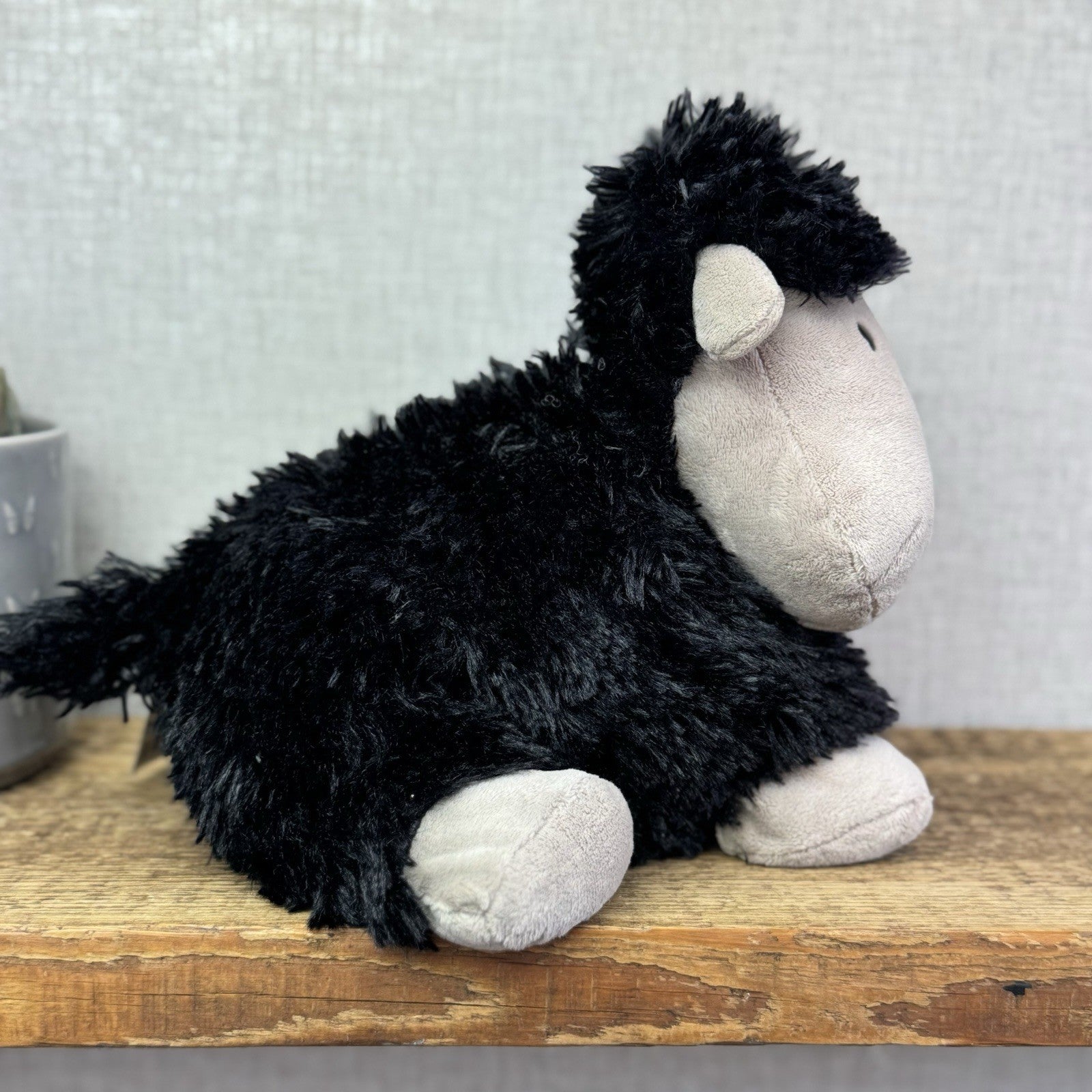 Jellycat Medium Black Truffles Sheep - Floppy Lamp Pillow Beanie Retired 14” NWT