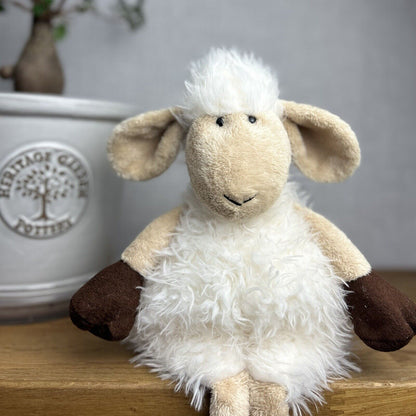 Jellycat Tiggalope Sheep - Medium Sheep 14" - White Fluffy Beanie Sheep Retired