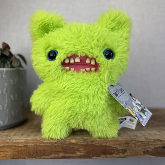 Fuggler Screech - Bright Green Fluffy Fuggler - Blue Eyes Fluffy Funny Ugly (#2)