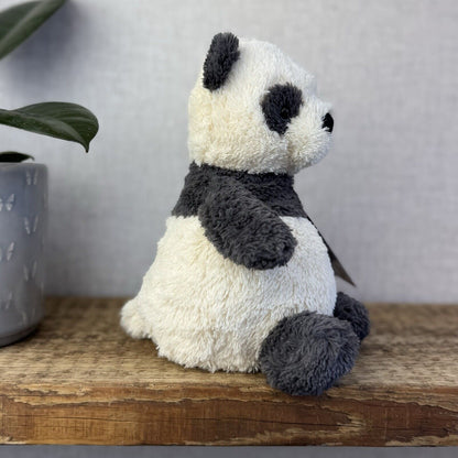 Jellycat Peanut Panda - Medium Peanut Scruffy Small Chubby Panda Plush Beanie 8”