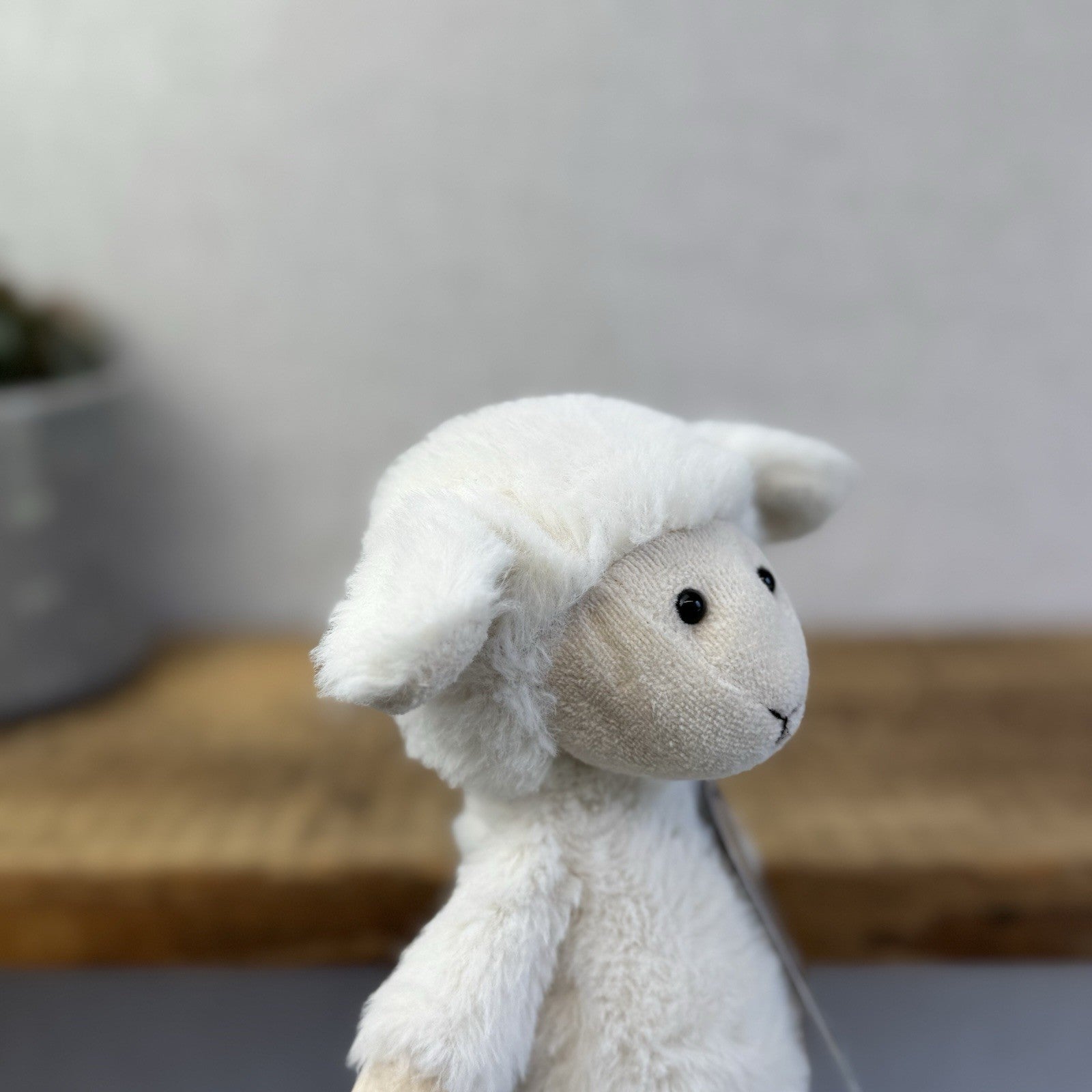 Jellycat Nibbles Lamb - White Sheep Beanie Farm Animal Fluffy Retired Rare 10"