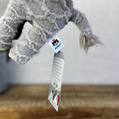 Jellycat Little Joey Giraffe - Small Grey Standing Giraffe Beanie Plush NWOT 8"