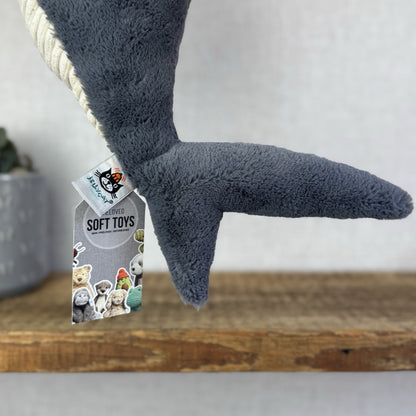 Jellycat Shadow Shark Grey - Large Beanie Shark Retired Dark Grey Rare 16"