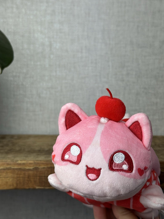 Aphmau MeeMeows - Cherry Cupcake - Cute Pink Kawaii Soft Toy Collectible 5"