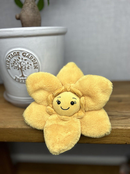 Jellycat Fluery Yellow Daffodil Small - Jellycat Daffodil - Small Flower Plush 